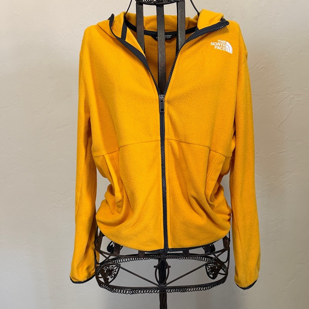 Youth North Face Vibrant Yellow Ski Jacket